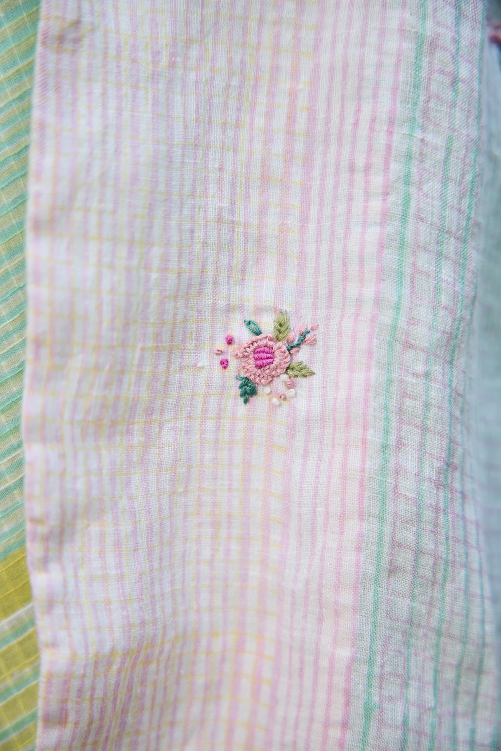 Vana Overlay — White hand-block printed cotton jacket — styled view | Sarron