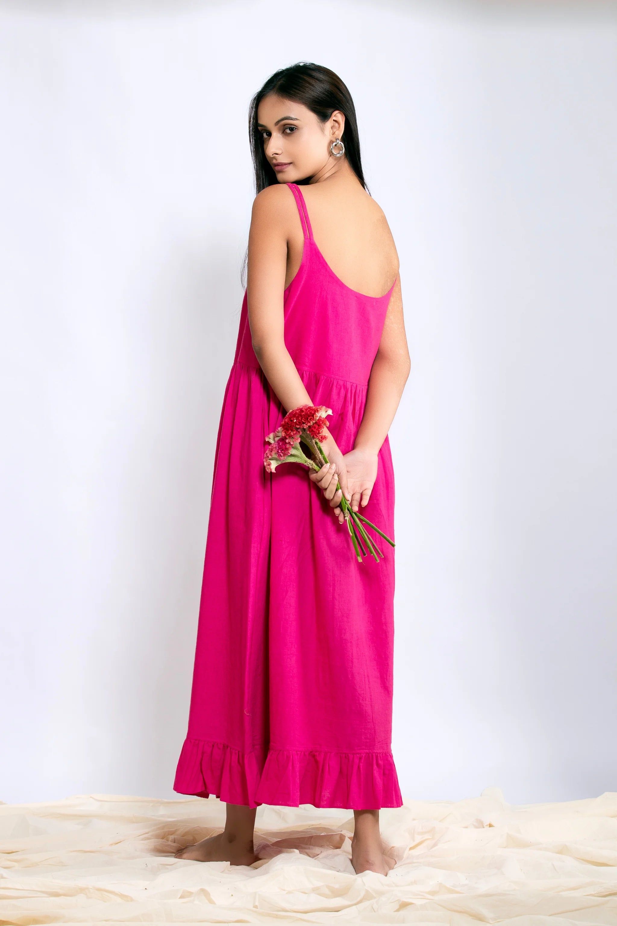 Meher Dress - Electric Pink