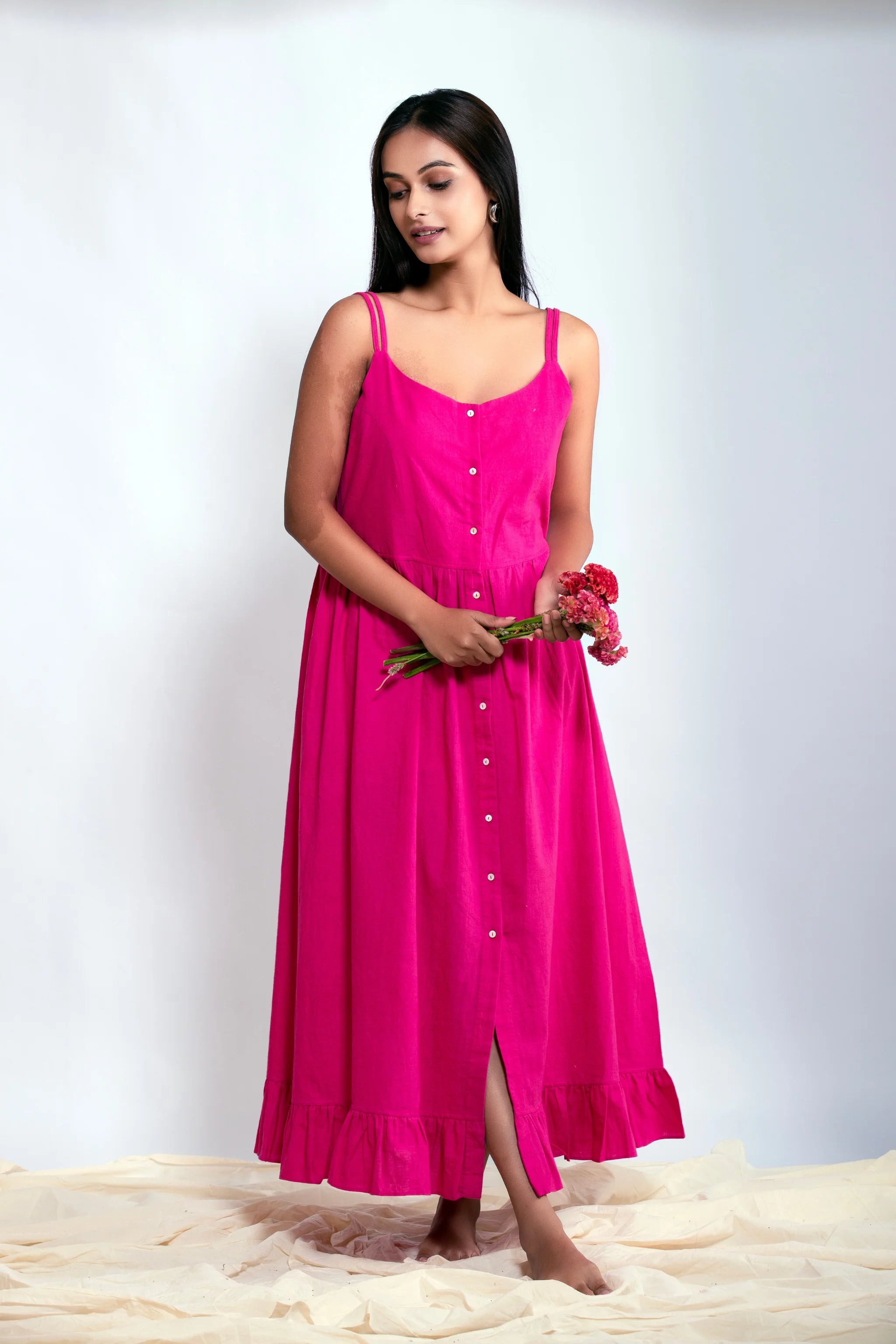 Meher Dress - Electric Pink