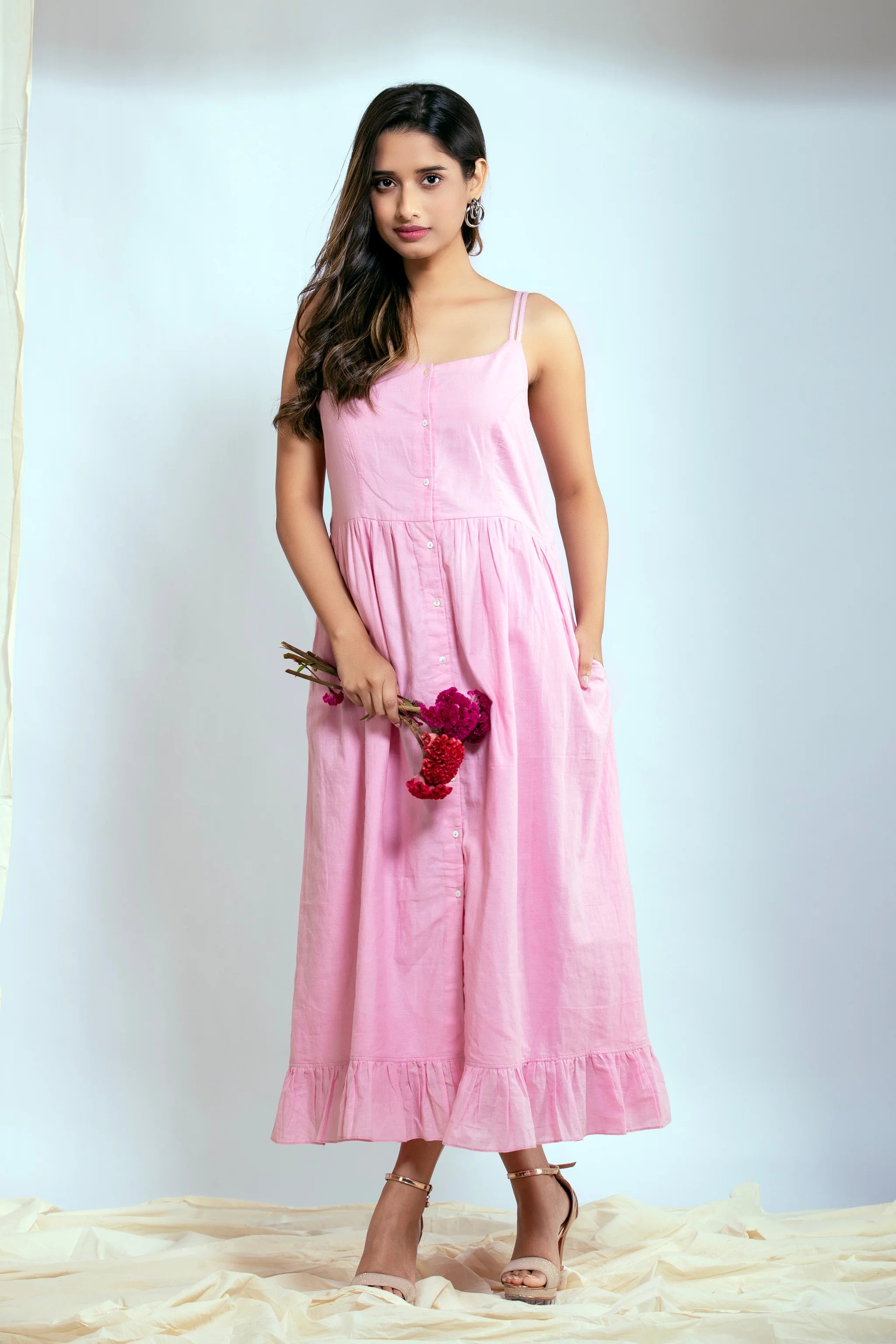 Meher Dress - Pearly Pink