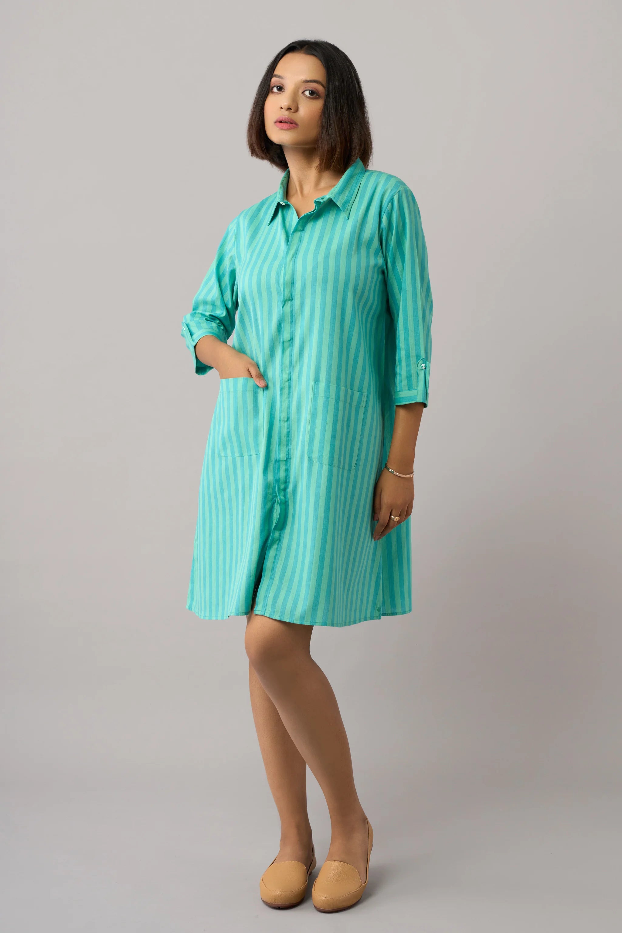 Minty Jade Pocket Dress