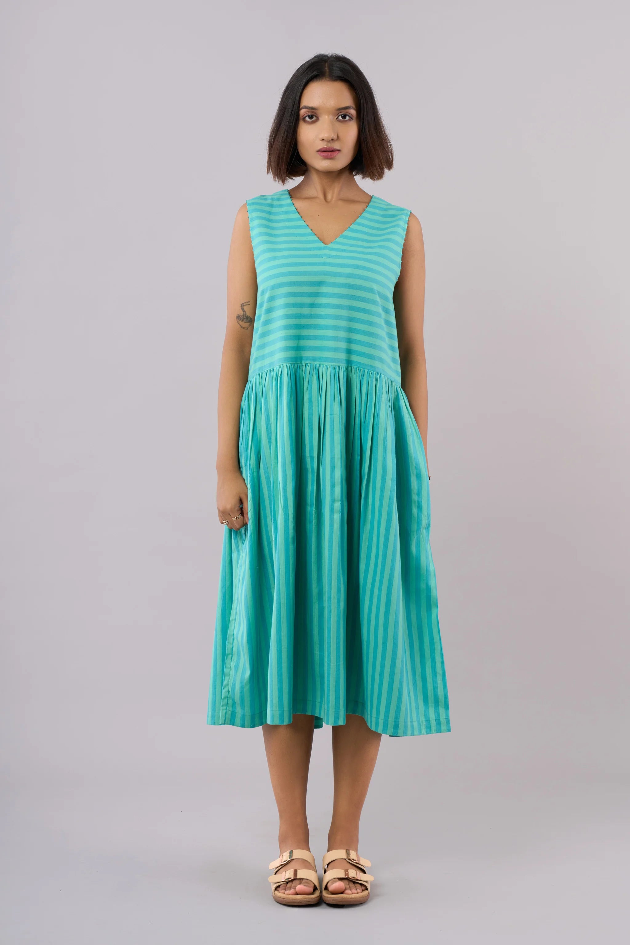 Minty Jade Sleeveless Dress