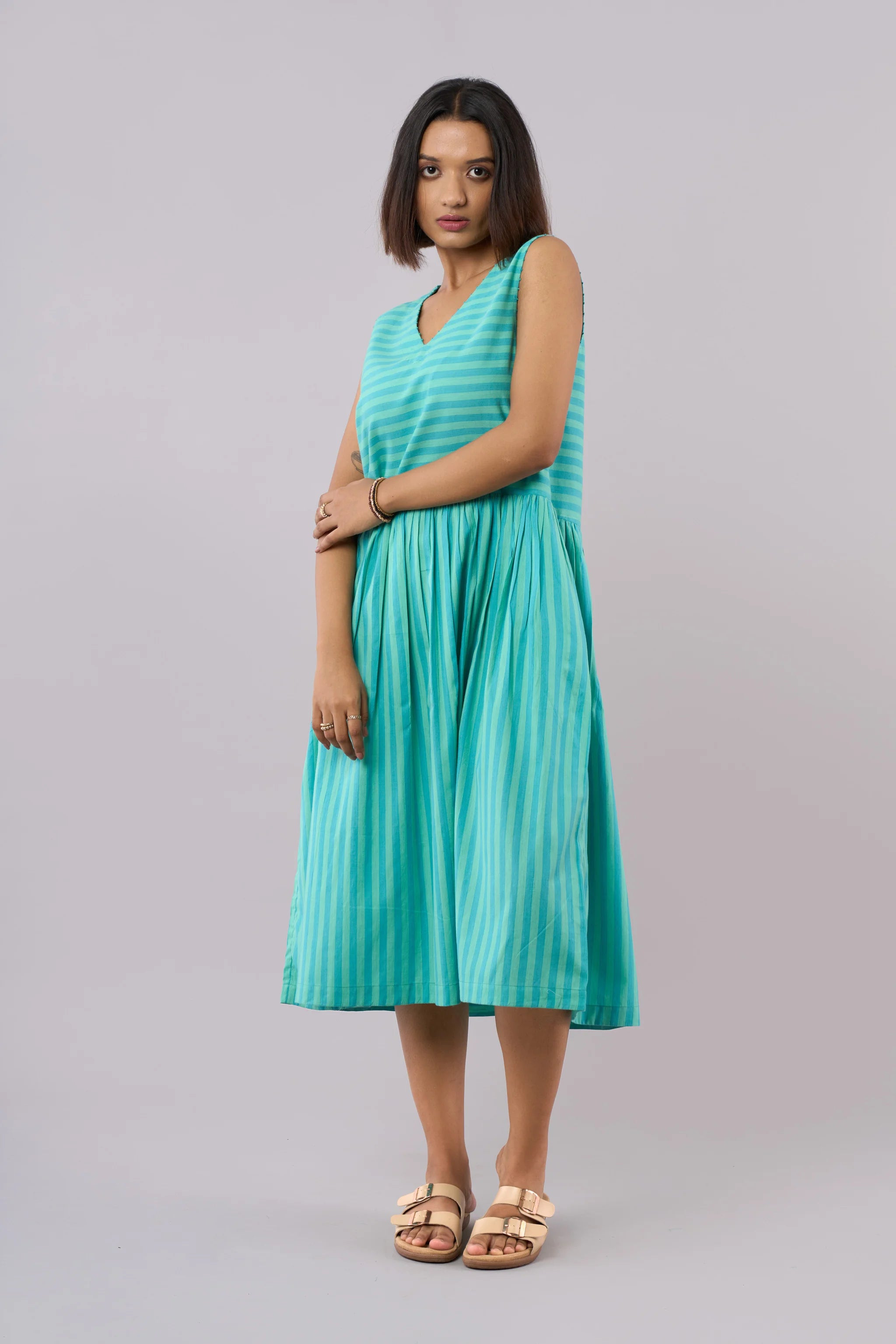 Minty Jade Sleeveless Dress