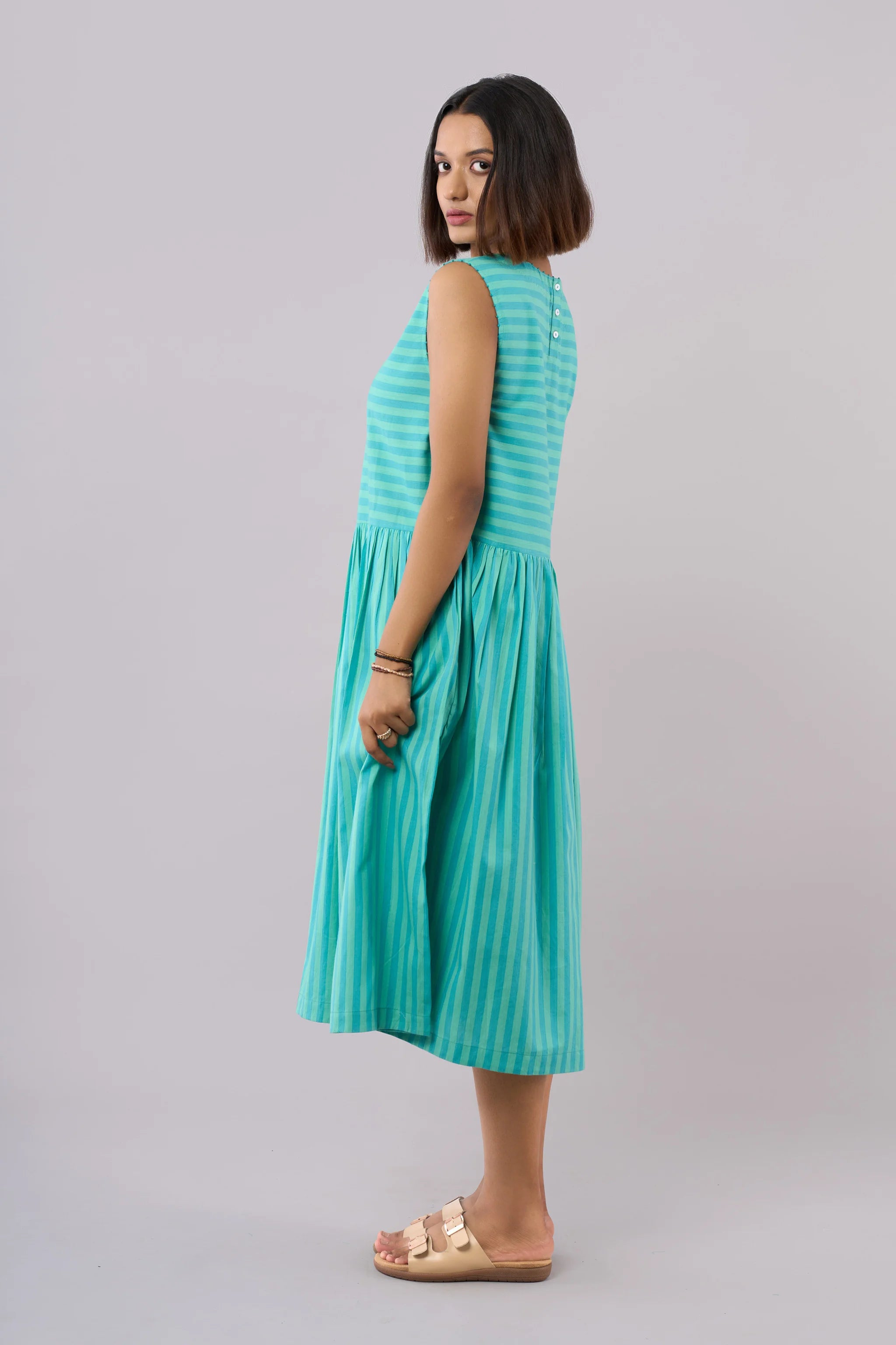 Minty Jade Sleeveless Dress