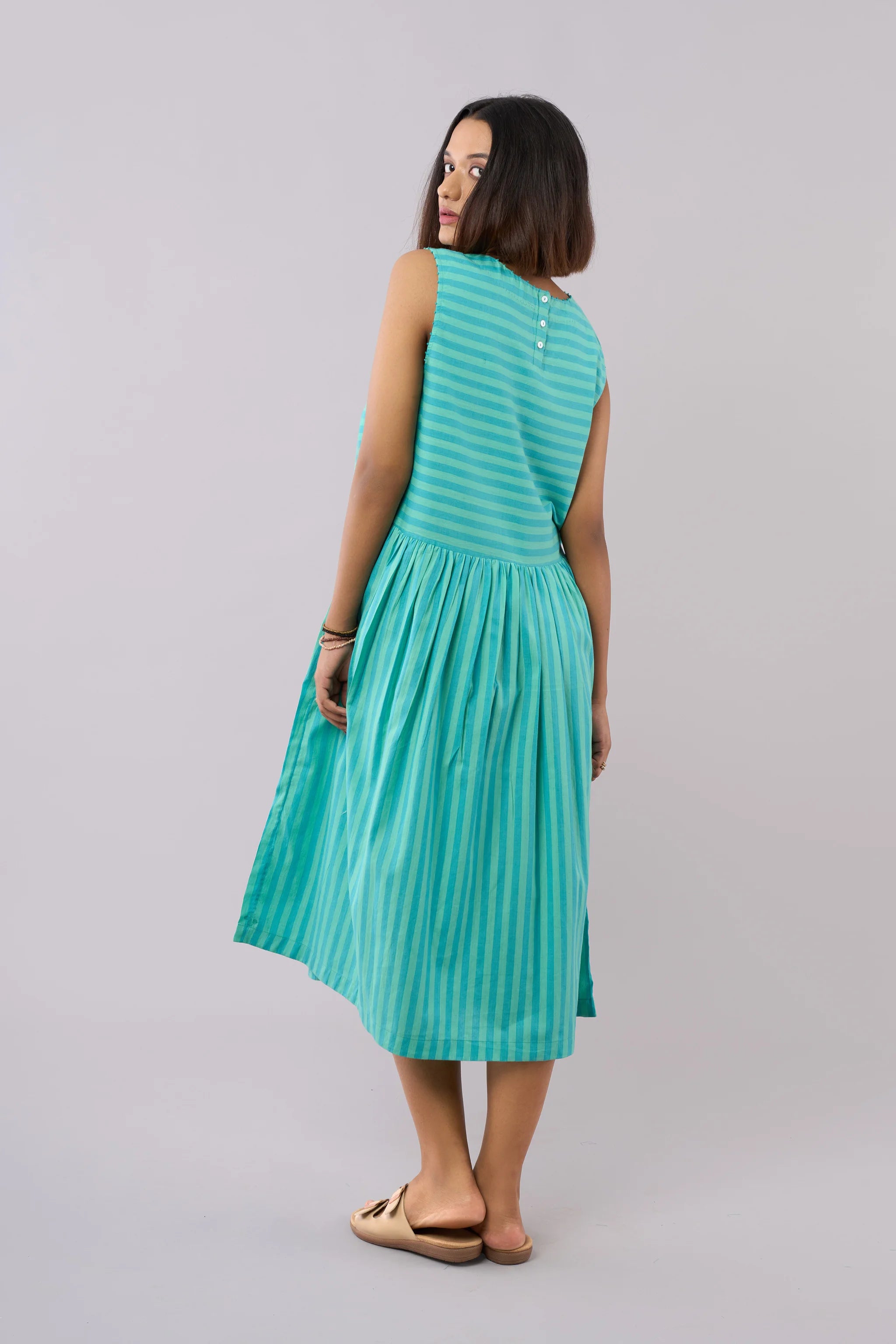 Minty Jade Sleeveless Dress