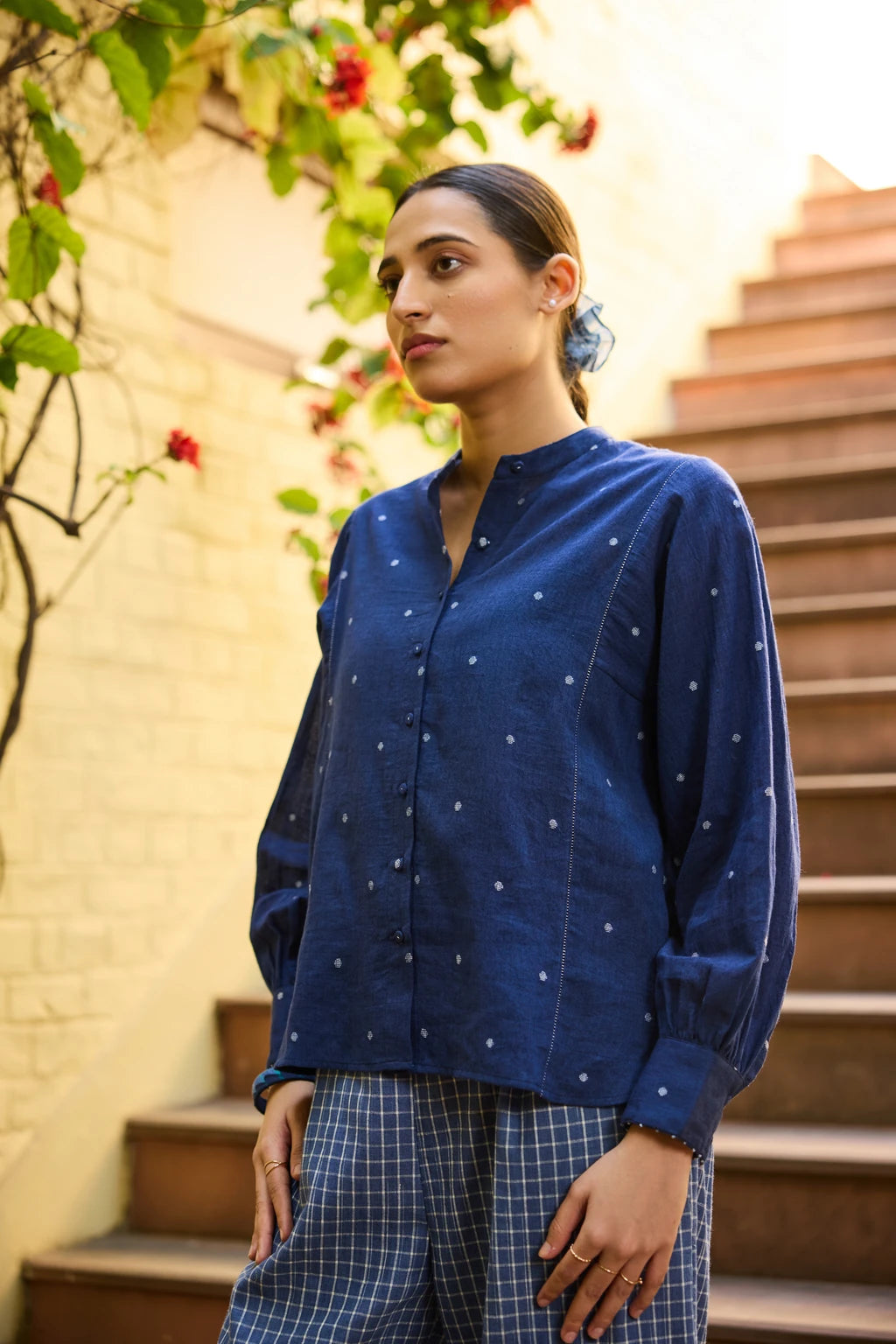 Nyla Set — jamdani cotton set — campaign shot | Sarron