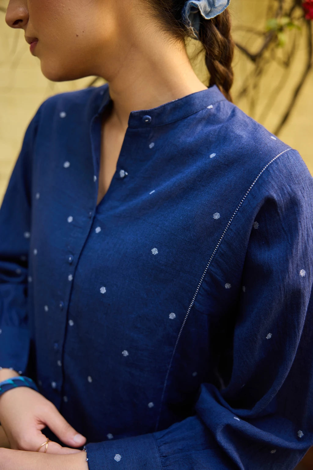 Nyla Set — jamdani cotton set — fabric detail | Sarron