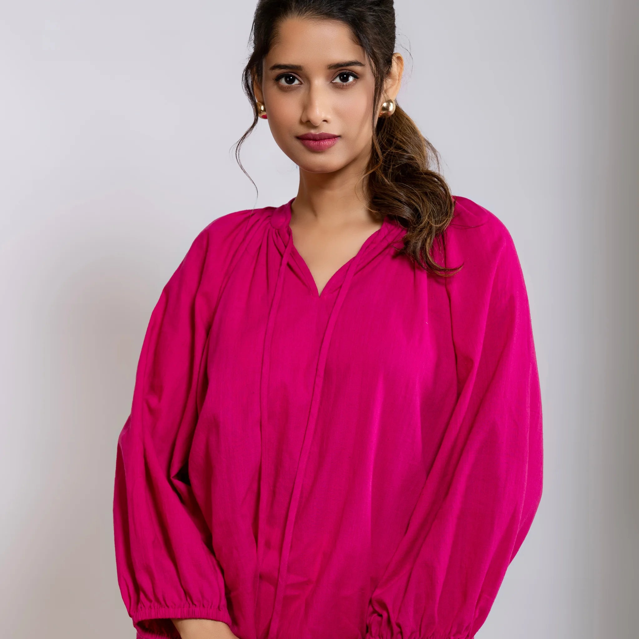 Saira Top - Electric Pink