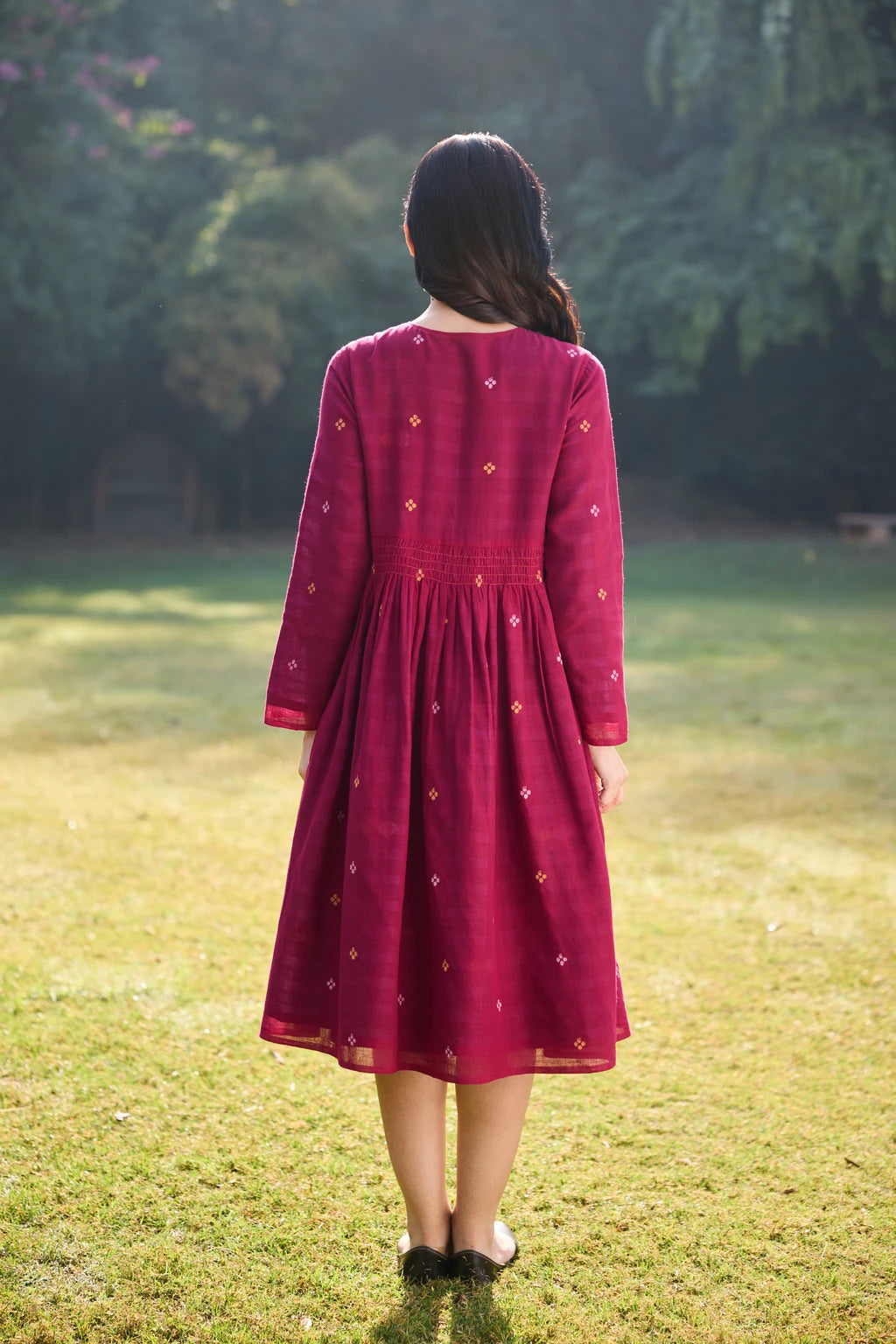 Sama Overlay — jamdani cotton overlay — fabric detail | Sarron