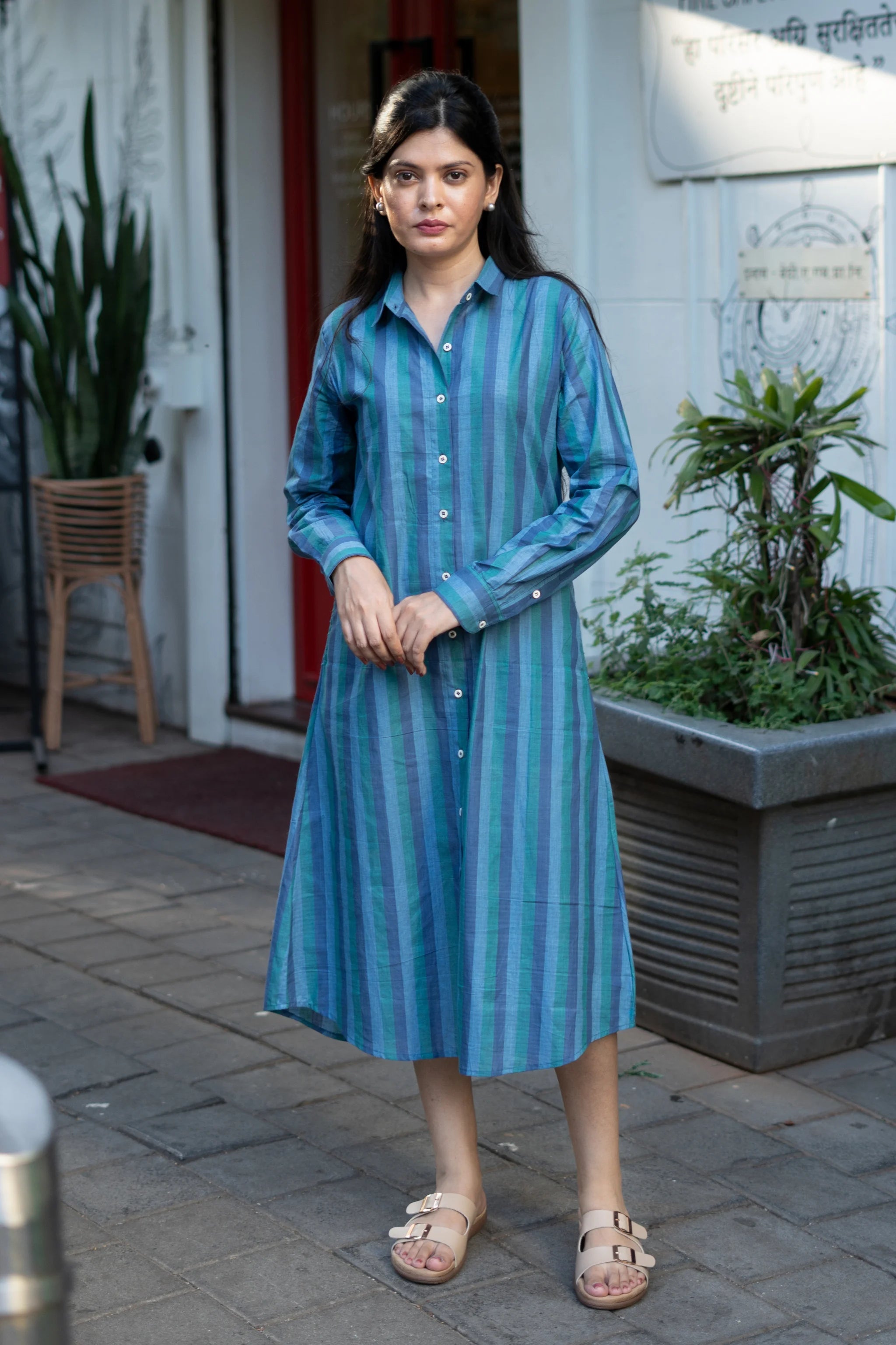 Starry Night Shirt Dress