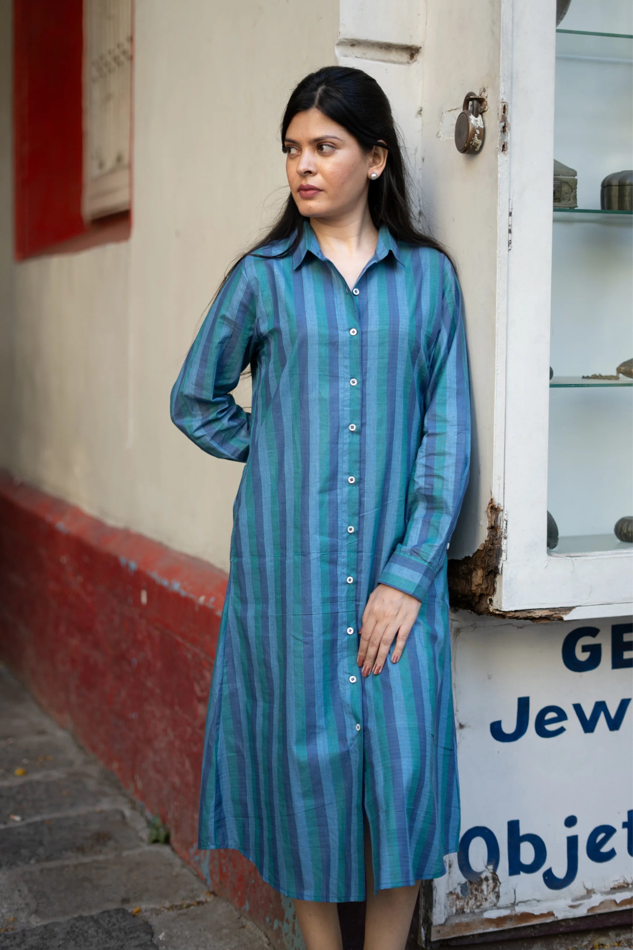 Starry Night Shirt Dress