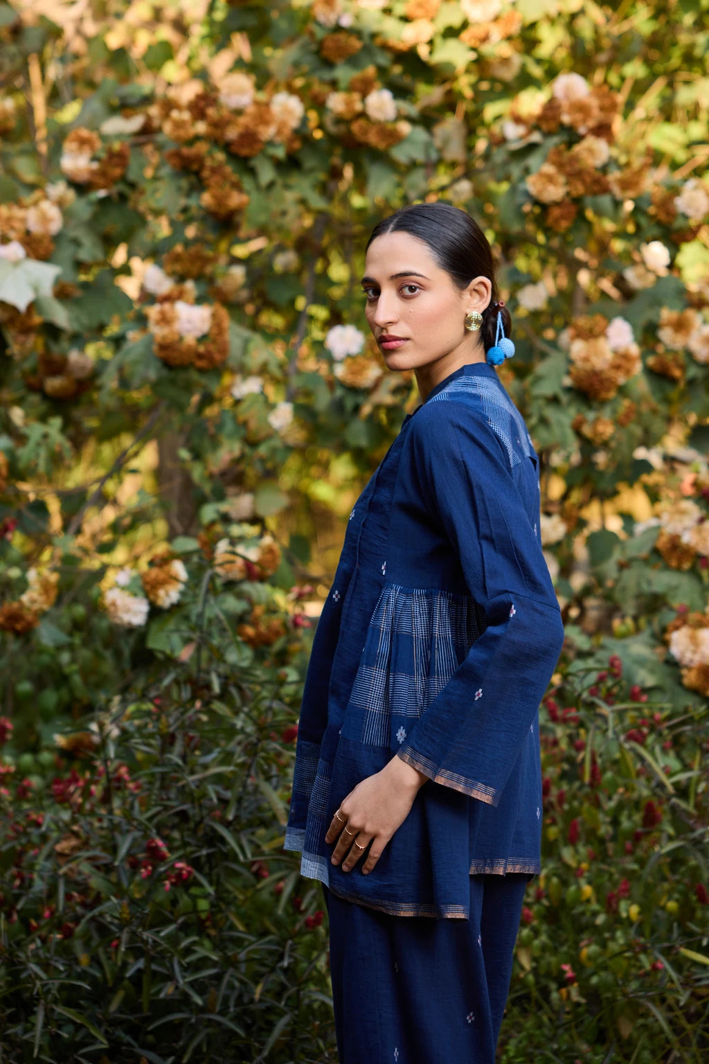Vara Set — jamdani silk cotton set — campaign shot | Sarron